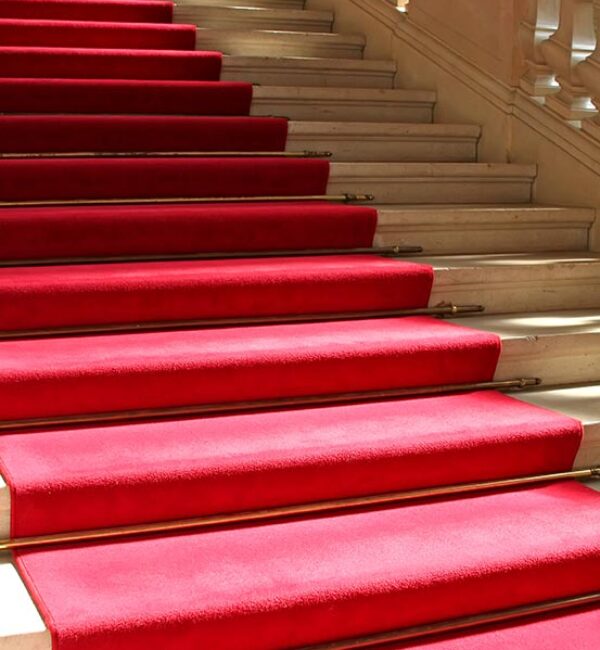 Passatoia/tappeto Per Scale Di Grande Stile, Per Scalinata, Dotata Di Sigillo Di Qualità GUT, Prodotto Di Qualità Tedesca, Poliammide, Terra, 67 X 950 Cm (B X L